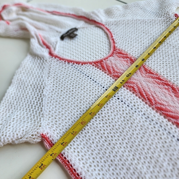 Tommy Bahama Open-weave Knit Swim Hooded Coverup Linen/Cotton White Sz S - Picture 10 of 11